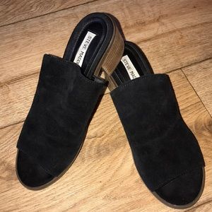 Black Steve Madden Clog-like Heels